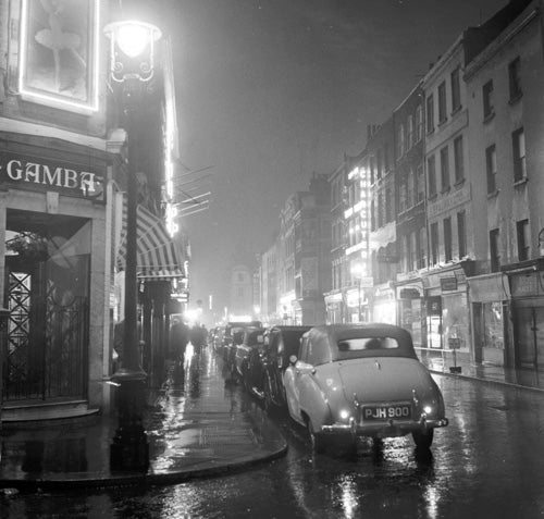 Peter Purdy - Rainy SOHO, London, 1955