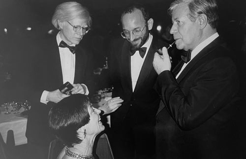 Christopher Makos - Andy Warhol with Helmut Schmidt, Bonn, 1980