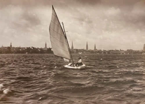 Franz Münster - Bootsfahrt auf der Alster, Hamburg, 1932