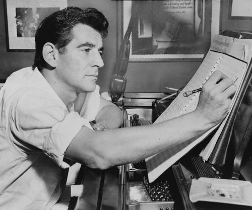 Unknown Photographer - American composer Leonard Bernstein, New York, 1955