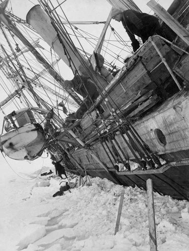 Frank Hurley - The Endurance Keeled over by Pressure, Antarctica, 1915